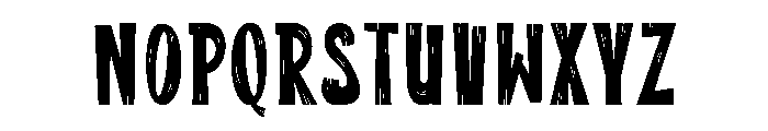 WoodeeztRegular Font LOWERCASE