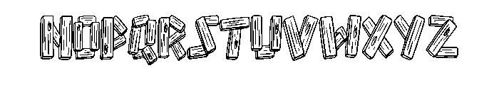 Wooden Planks By Squeeb Regular Font UPPERCASE