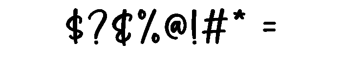 Woodland Script Font OTHER CHARS