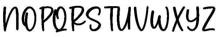 Woodland Script Font UPPERCASE
