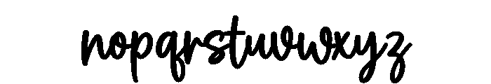 Woodland Script Font LOWERCASE