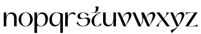 Worasvie Regular Font LOWERCASE