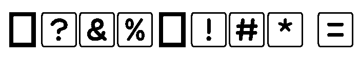 Word Guess Regular Font OTHER CHARS