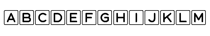 Word Guess Regular Font UPPERCASE