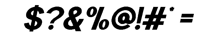 Worgant Black Italic Font OTHER CHARS