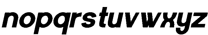 Worgant Black Italic Font LOWERCASE