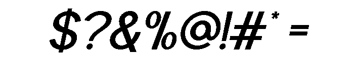 Worgant Bold Italic Font OTHER CHARS