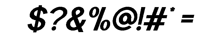 Worgant Heavy Italic Font OTHER CHARS