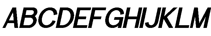 Worgant Heavy Italic Font UPPERCASE
