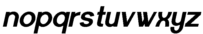 Worgant Heavy Italic Font LOWERCASE