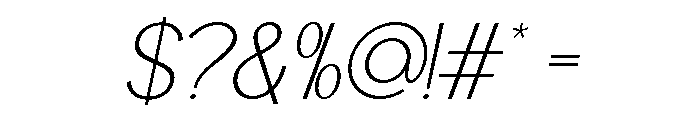 Worgant Light Italic Font OTHER CHARS