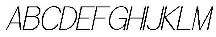 Worgant Light Italic Font UPPERCASE