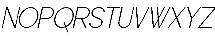 Worgant Light Italic Font UPPERCASE