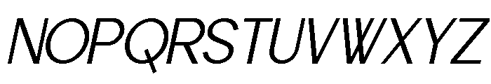 Worgant Regular Italic Font UPPERCASE