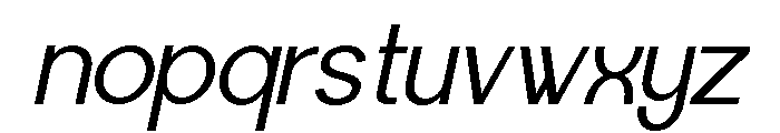 Worgant Regular Italic Font LOWERCASE