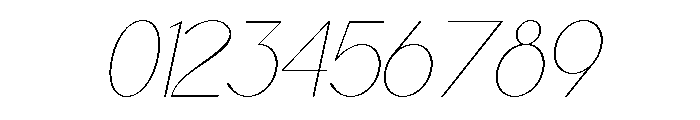 Worgant Thin Italic Font OTHER CHARS