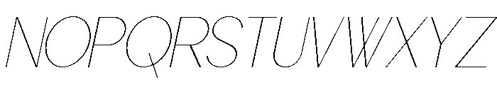 Worgant Thin Italic Font UPPERCASE