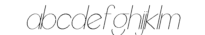Worgant Thin Italic FONT