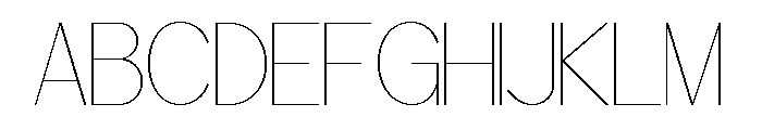 Worgant Thin Font UPPERCASE