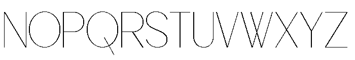 Worgant Thin Font UPPERCASE