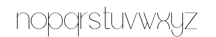 Worgant Thin Font LOWERCASE