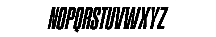 Workout Italic Font UPPERCASE