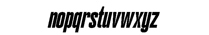 Workout Italic Font LOWERCASE