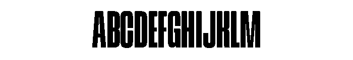 Workout Regular Font UPPERCASE