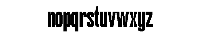 Workout Regular Font LOWERCASE