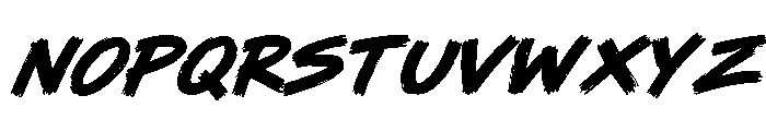 World Brush Italic Italic Font UPPERCASE
