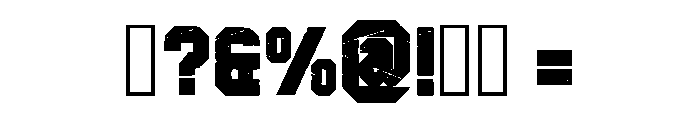 World Grunged Regular Font OTHER CHARS