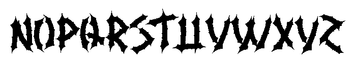 Worry Font LOWERCASE