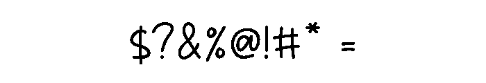 Worth Mentioning Font OTHER CHARS