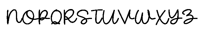 Worth Mentioning Font UPPERCASE