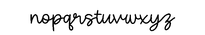 Worth Mentioning Font LOWERCASE