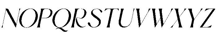 Wosh Oblique Font UPPERCASE