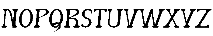 Wozem Font UPPERCASE