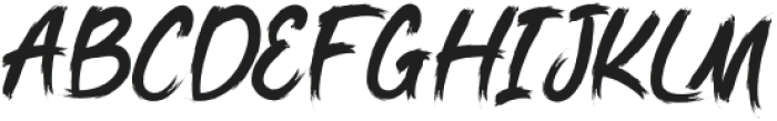 WOLESBRUSH Regular otf (400) Font UPPERCASE