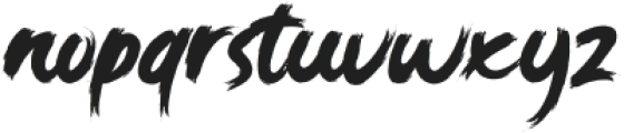 WOLESBRUSH Regular otf (400) Font LOWERCASE