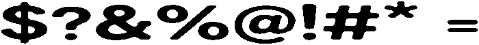 WOR Sans Bold Ultra Wide otf (700) Font OTHER CHARS