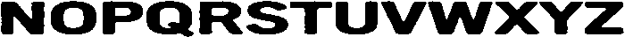 WOR Sans Bold Ultra Wide otf (700) Font UPPERCASE