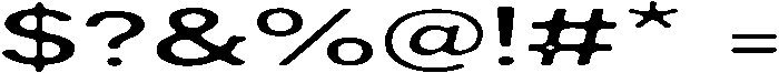 WOR Sans Thin Ultra Wide otf (100) Font OTHER CHARS