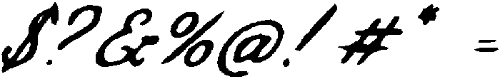 WOR Script Bold Slant otf (700) Font OTHER CHARS