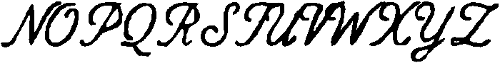 WOR Script Bold otf (700) Font UPPERCASE