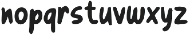 Wobble Regular otf (400) Font LOWERCASE