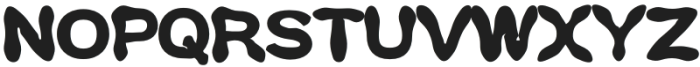 WobbleMix Regular otf (400) Font UPPERCASE