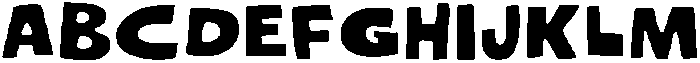 Woblob Fill Regular otf (400) Font UPPERCASE