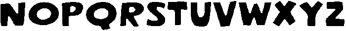 Woblob Fill Regular otf (400) Font UPPERCASE