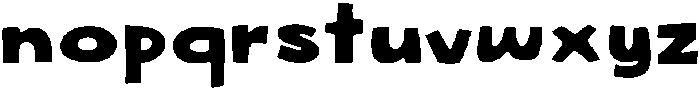 Woblob Fill Regular otf (400) Font LOWERCASE