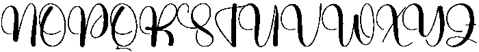 Wonder Gracefull Regular otf (400) Font UPPERCASE